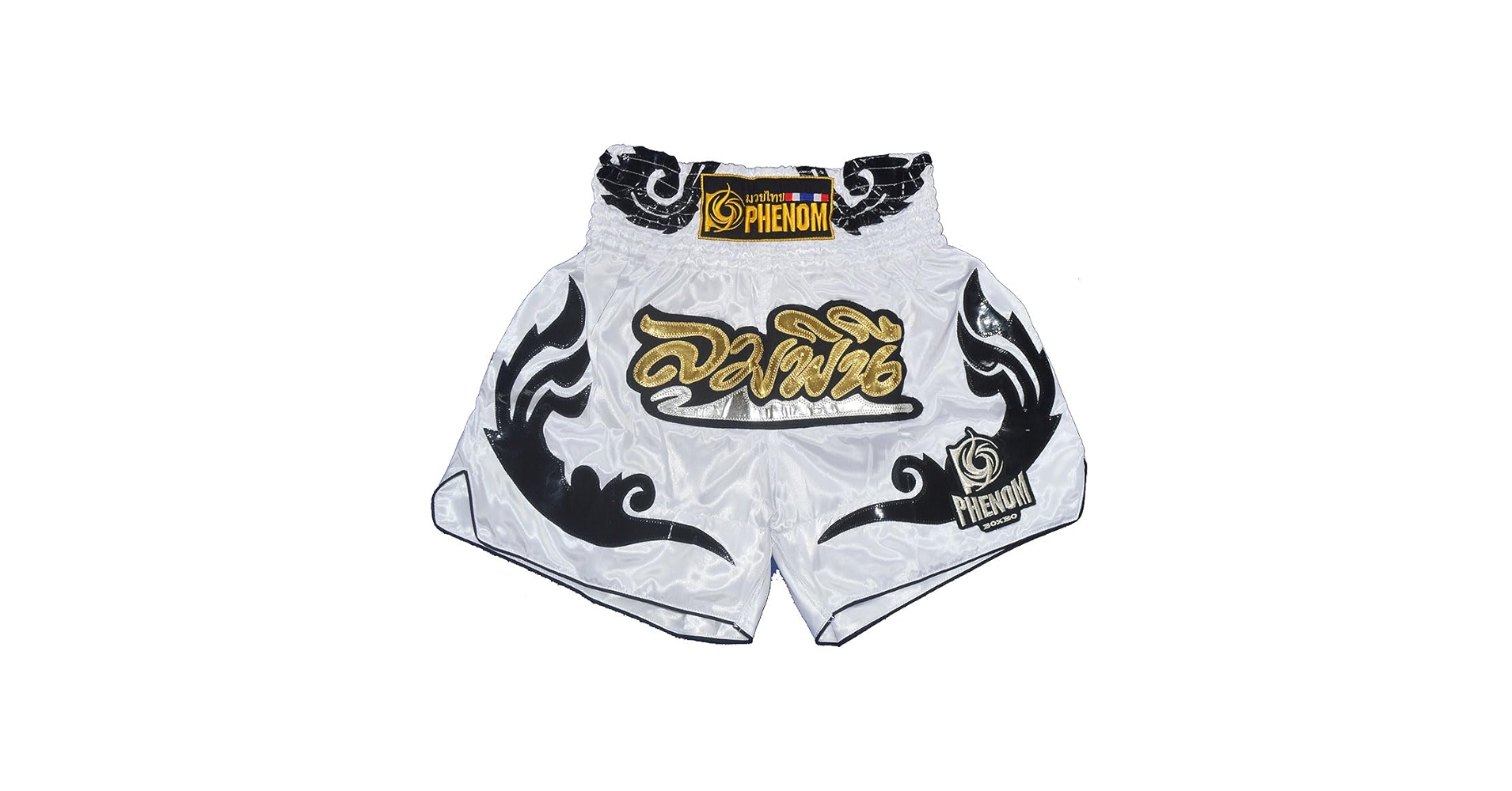 フェノム製キックパンツ（白・L） 楽天市場】PHENOM MUAYTHAI フェノム ムエタイトランクス#010 白
